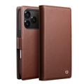 iPhone 17 Pro Max Qialino 2-in-1 Detachable Wallet Leather Case - MagSafe Compatible - Brown
