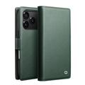 iPhone 17 Pro Max Qialino 2-in-1 Detachable Wallet Leather Case - MagSafe Compatible - Green