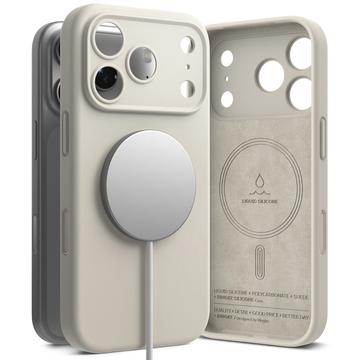 iPhone 17 Pro Max Ringke Liquid Silicone MagSafe Case - Stone