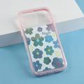 iPhone 17 Pro Max Shockproof Colorful Floral TPU Case - Pink
