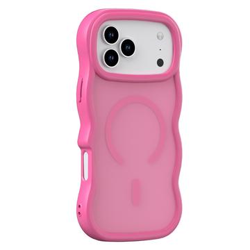 iPhone 17 Pro Max Wave-Edge Magnetic Hybrid Case - Hot Pink