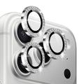 iPhone 17 Pro/17 Pro Max Northjo Rhinestone Camera Lens Protector Set - Silver