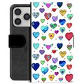 iPhone 17 Pro Premium Wallet Case - Hearts