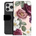 iPhone 17 Pro Premium Wallet Case - Romantic Flowers