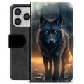iPhone 17 Pro Premium Wallet Case - Wolf