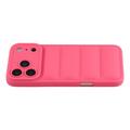 iPhone 17 Pro Puffer Jacket Shockproof TPU Case - Hot Pink
