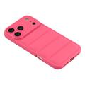 iPhone 17 Pro Puffer Jacket Shockproof TPU Case - Hot Pink