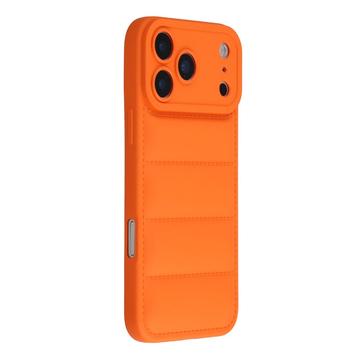iPhone 17 Pro Puffer Jacket Shockproof TPU Case - Orange