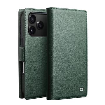 iPhone 17 Pro Qialino 2-in-1 Detachable Wallet Leather Case - MagSafe Compatible - Green