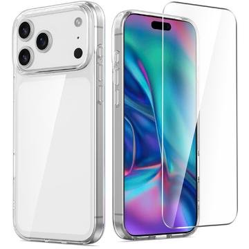 iPhone 17 Pro Saii 2-in-1 TPU Case & Tempered Glass Screen Protector