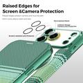 iPhone 17 Pro Stylish Magnetic Flip Case with RFID Card Slots - Blackish Green