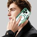 iPhone 17 Pro Stylish Magnetic Flip Case with RFID Card Slots - Blackish Green