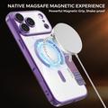 iPhone 17 Pro Stylish Magnetic Flip Case with RFID Card Slots - Purple