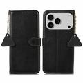 iPhone 17 Pro Wallet Leather Case with RFID - Black