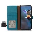 iPhone 17 Pro/18 Pro Wallet Leather Case with RFID - Blue