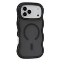 iPhone 17 Pro Wave-Edge Magnetic Hybrid Case - Black