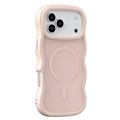 iPhone 17 Pro Wave-Edge Magnetic Hybrid Case - Pink