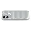 iPhone 17 Puffer Jacket Shockproof TPU Case - Silver