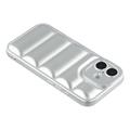 iPhone 17 Puffer Jacket Shockproof TPU Case - Silver