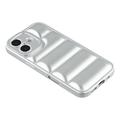iPhone 17 Puffer Jacket Shockproof TPU Case - Silver