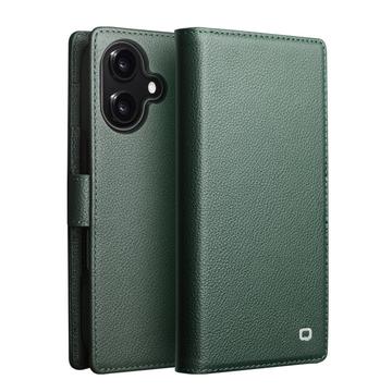 iPhone 17 Qialino 2-in-1 Detachable Wallet Leather Case - MagSafe Compatible - Green