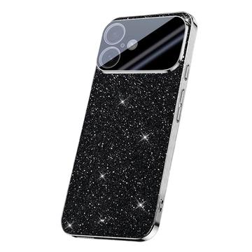 iPhone 17 Sparkling Glitter Hybrid Case - Black