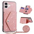 iPhone 17 Stardust Case with Card Holder - Pink