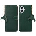 iPhone 17 Wallet Leather Case with RFID - Green