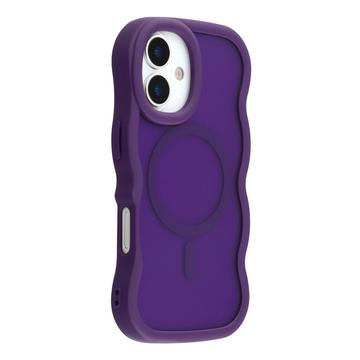 iPhone 17 Wave-Edge Magnetic Hybrid Case - Purple