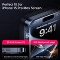 iPhone 18 Full Cover Tempered Glass Screen Protector - 9H - Black Edge