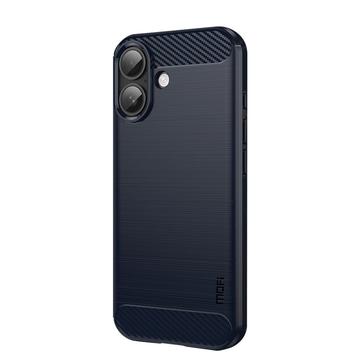 iPhone 18 Mofi Carbon Fiber TPU Case - Blue