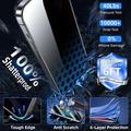 iPhone 18 Privacy Full Cover Tempered Glass Screen Protector - Black Edge