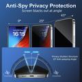 iPhone 18 Privacy Full Cover Tempered Glass Screen Protector - Black Edge