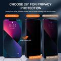 iPhone 18 Privacy Full Cover Tempered Glass Screen Protector - Black Edge
