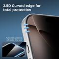 iPhone 18 Privacy Full Cover Tempered Glass Screen Protector - Black Edge