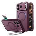 iPhone 18 Pro/17 Pro ESR Classic Hybrid Kickstand MagSafe - Frosted Deep Burgundy