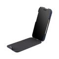 iPhone 18 Pro/17 Pro Melkco Magnetic Vertical Flip Case - Blue