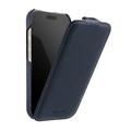 iPhone 18 Pro/17 Pro Melkco Magnetic Vertical Flip Case - Blue