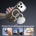 iPhone 18 Pro/17 Pro Slim Carbon Fiber Magnetic Case - Brown
