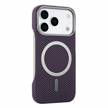 iPhone 18 Pro/17 Pro Slim Carbon Fiber Magnetic Case - Purple