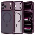 iPhone 18 Pro/17 Pro Tech-Protect MagPrime MagSafe CC Hybrid Case - Matte Burgundy