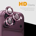iPhone 18 Pro/18 Pro Max Northjo Glitter Camera Lens Protector - Burgundy