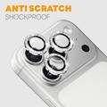iPhone 18 Pro/18 Pro Max Northjo Glitter Camera Lens Protector - Silver