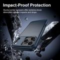 iPhone 18 Pro Brushed TPU Case - Carbon Fiber - Blue