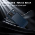 iPhone 18 Pro Brushed TPU Case - Carbon Fiber - Blue