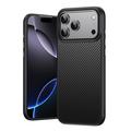 iPhone 18 Pro Carbon Fiber Hybrid Case - MagSafe-Compatible - Black