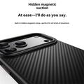 iPhone 18 Pro Carbon Fiber Hybrid Case - MagSafe-Compatible - Black