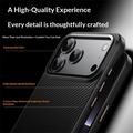 iPhone 18 Pro Carbon Fiber Hybrid Case - MagSafe-Compatible - Black