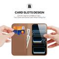 iPhone 18 Pro Dux Ducis Hivo Wallet Leather Case - Brown