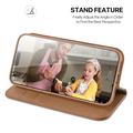 iPhone 18 Pro Dux Ducis Hivo Wallet Leather Case - Brown